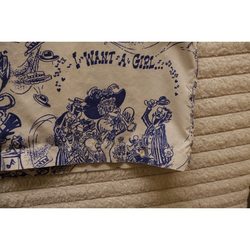 Vintage Hawaii ID Classic Cartoon Aloha Hawaiian Shirt XL Turtle Blue Flaw - Picture 5 of 7